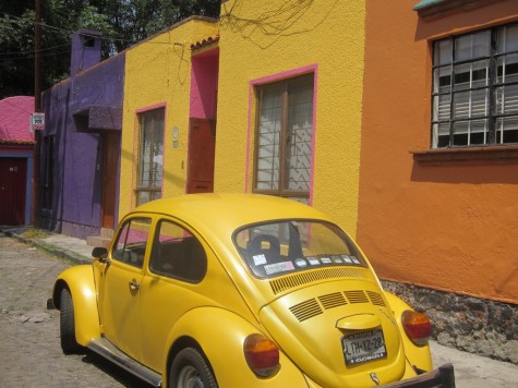 yellow VW bug