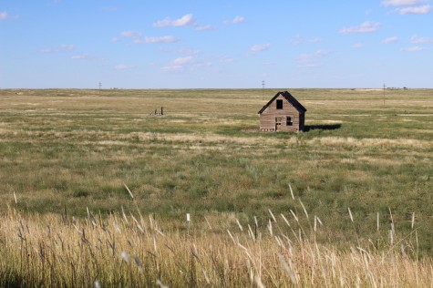 The northeast, the edge of the great plains, was green.