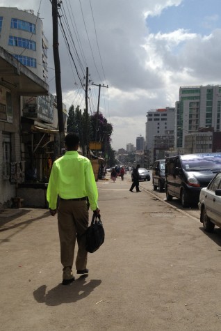 The mean streets of Addis Ababa.